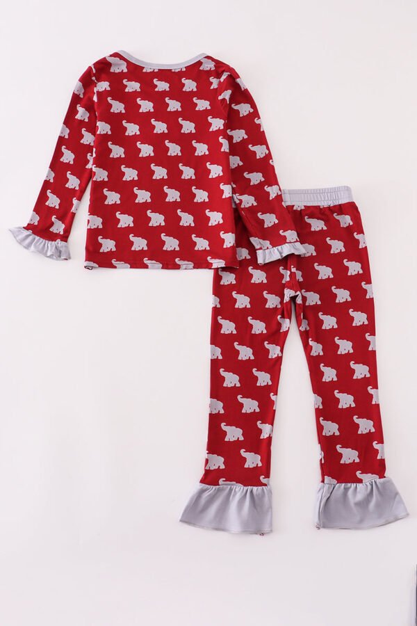 Alabama roll tide elephant print bamboo pajamas set - Image 5