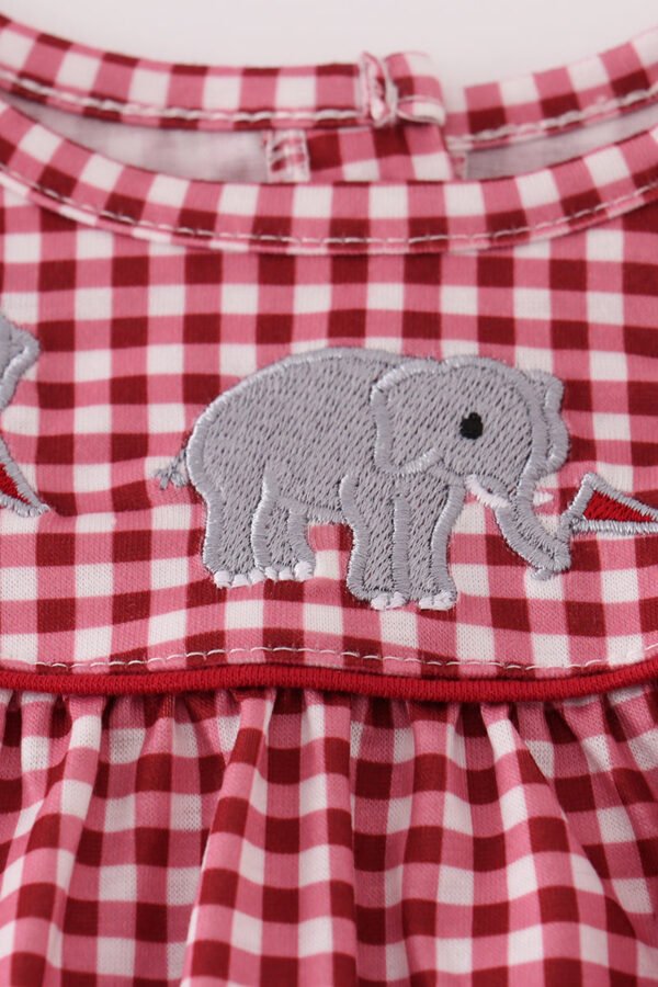 Alabama roll tide elephant embroidery bloomer set - Image 2