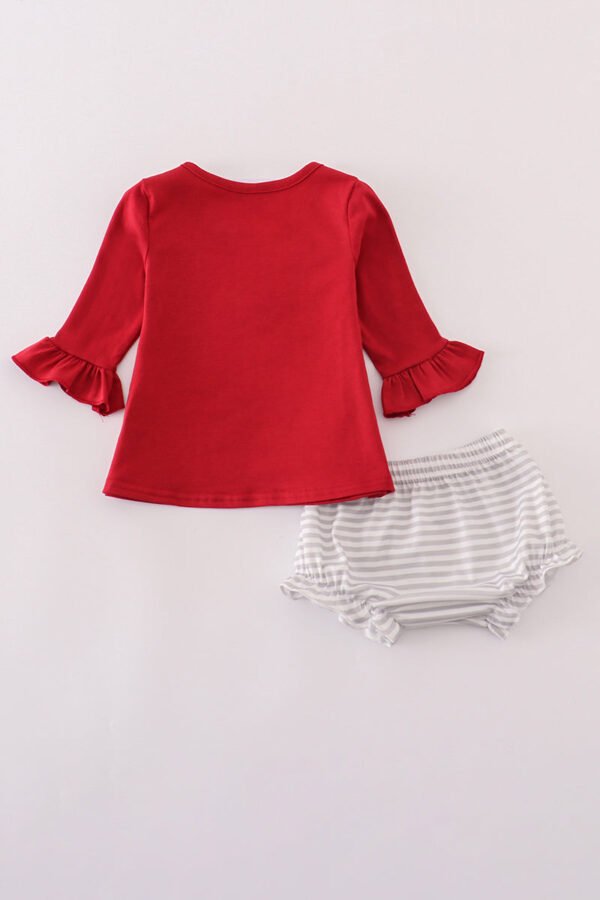 Alabama roll tide elephant applique ruffle bloomer set - Image 3