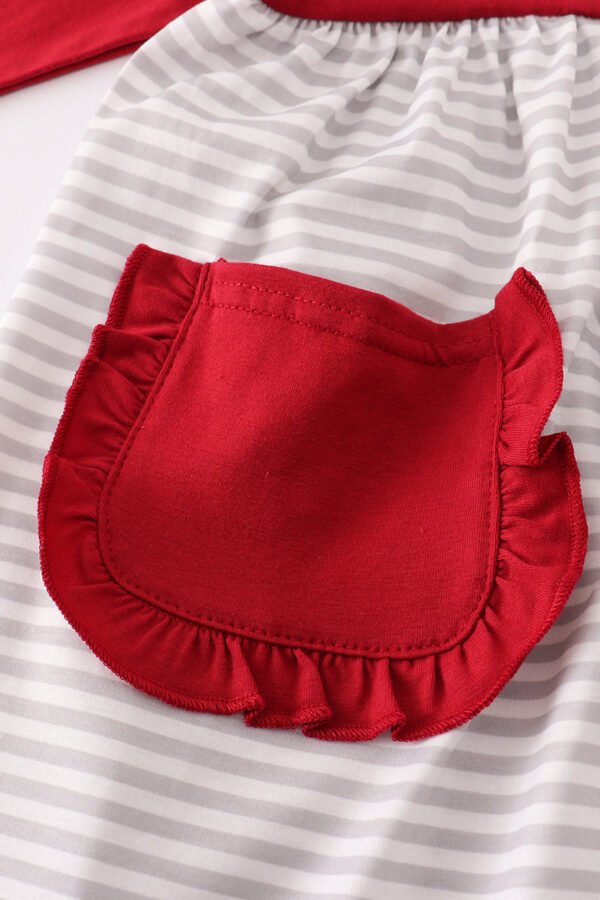 Alabama roll tide elephant applique stripe dress - Image 3