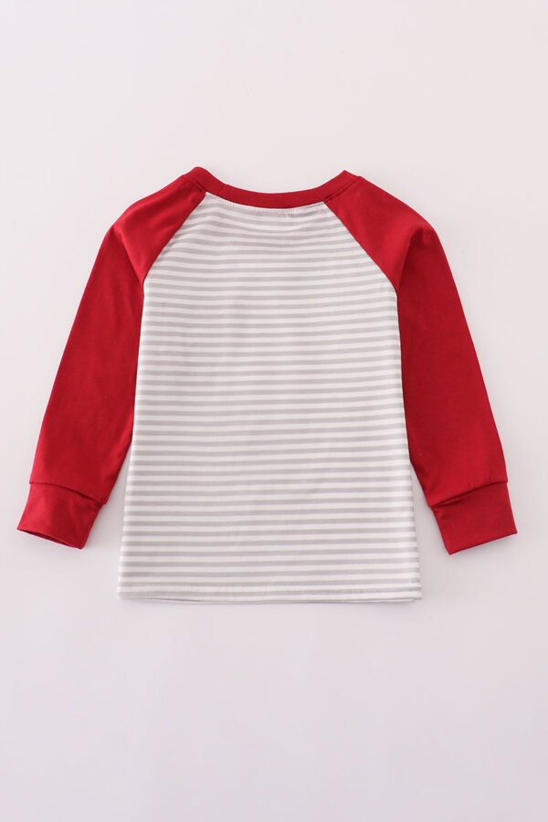 Alabama roll tide elephant embroidery stripe top - Image 4
