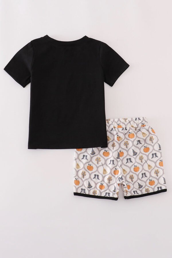 Black Witch pumpkin embroidery top - Image 5