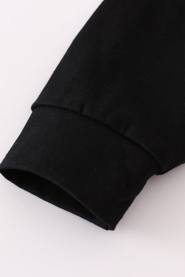 Black MINI bow glitter mom&me top - Image 8