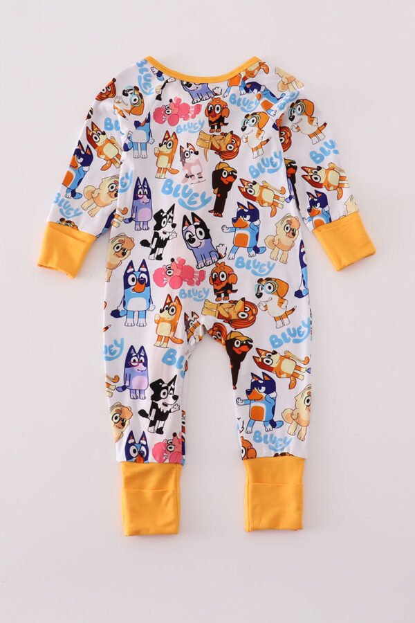 Character print bamboo pajamas romper - Image 5