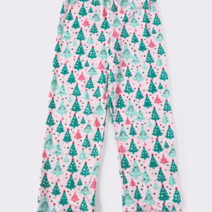 Christmas tree print men pajamas pants